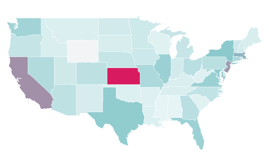 Affinity by region — Algeria national football team, United States