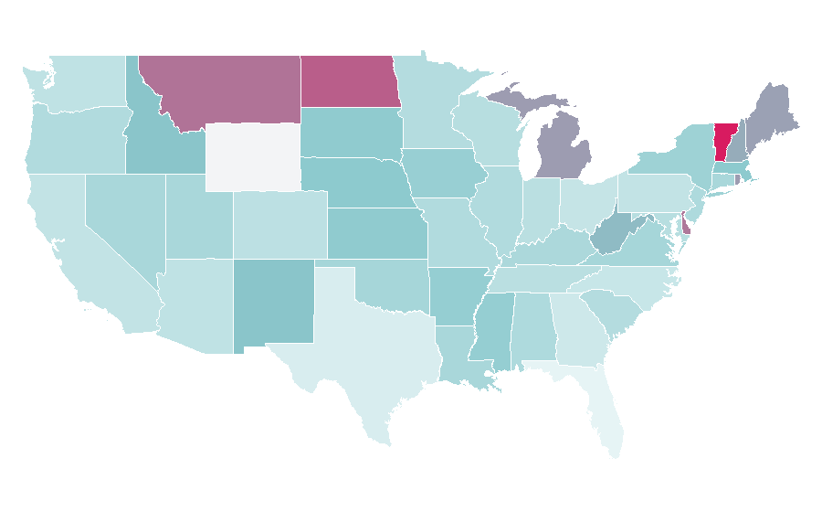 Affinity by region — Algerian Arabic, United States