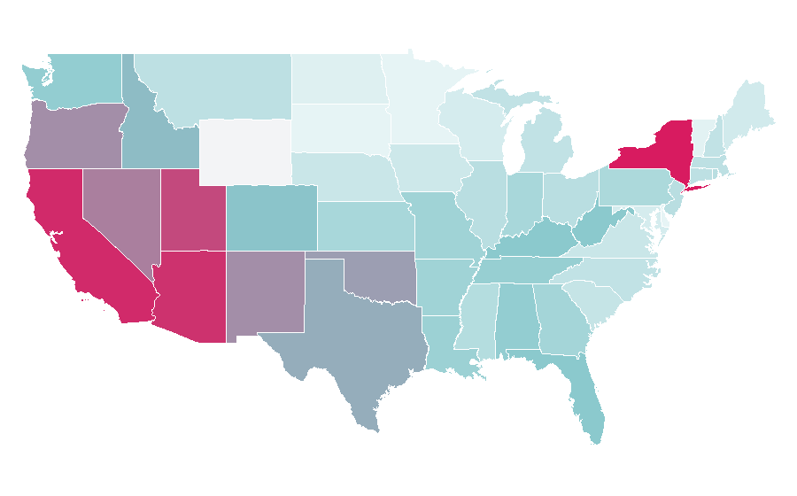 Affinity by region — Alice in Wonderland (2010 film), United States