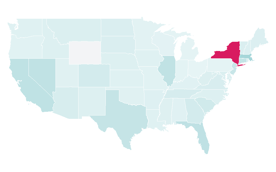 Affinity by region — Alice + Olivia, United States