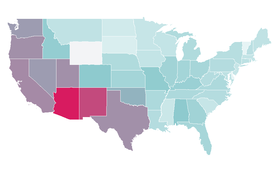 Affinity by region — Alien (franchise), United States