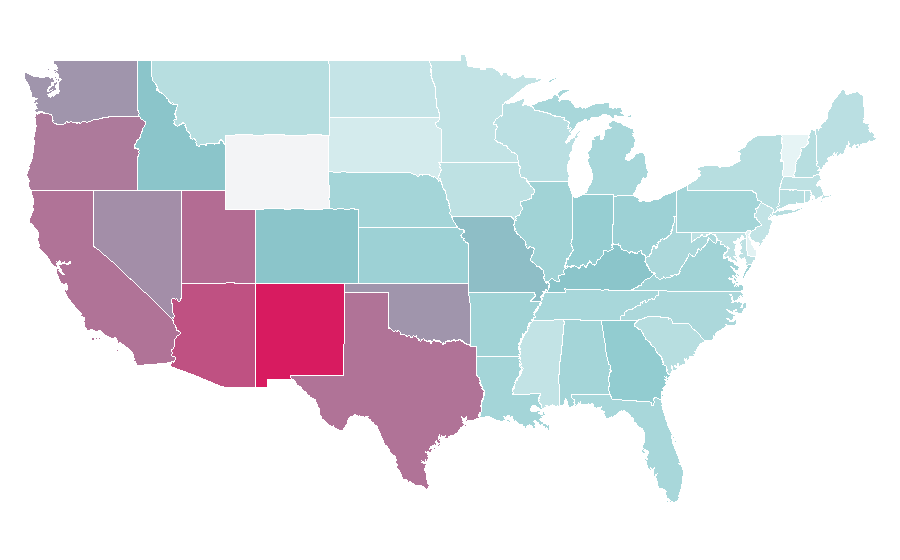 Affinity by region — Aliens (film), United States