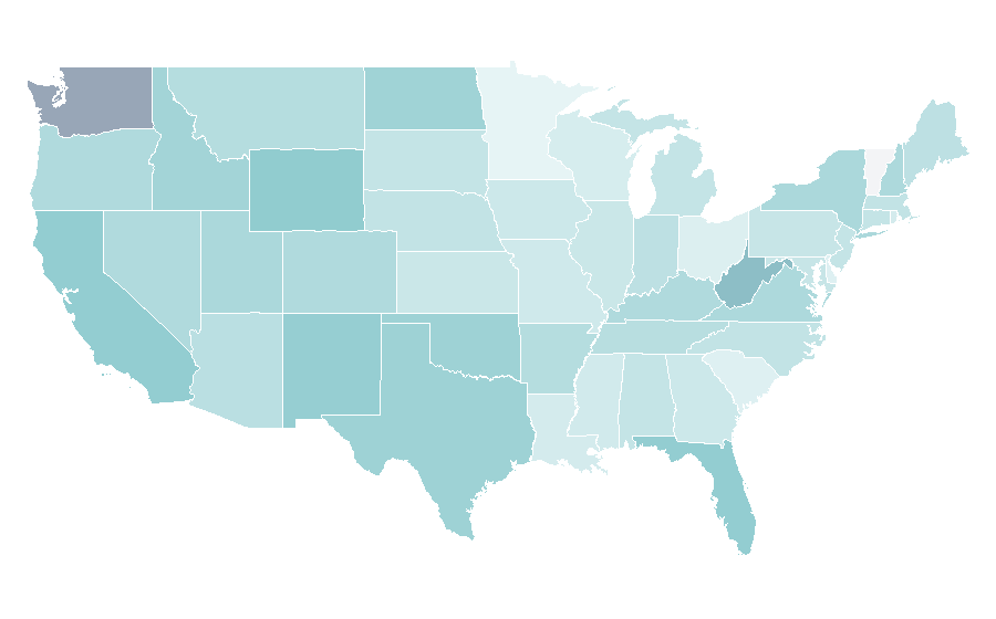 Affinity by region — Alienware, United States