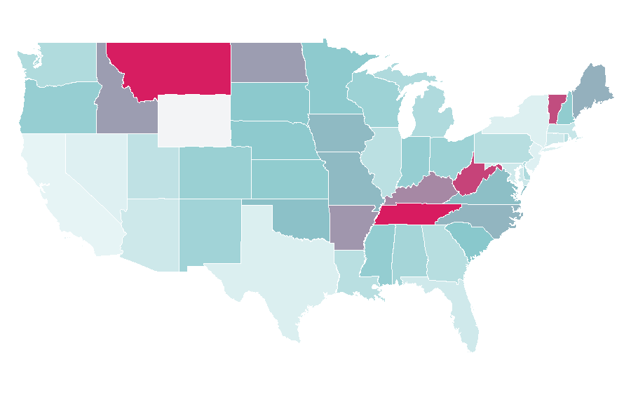 Affinity by region — Alison Krauss, United States