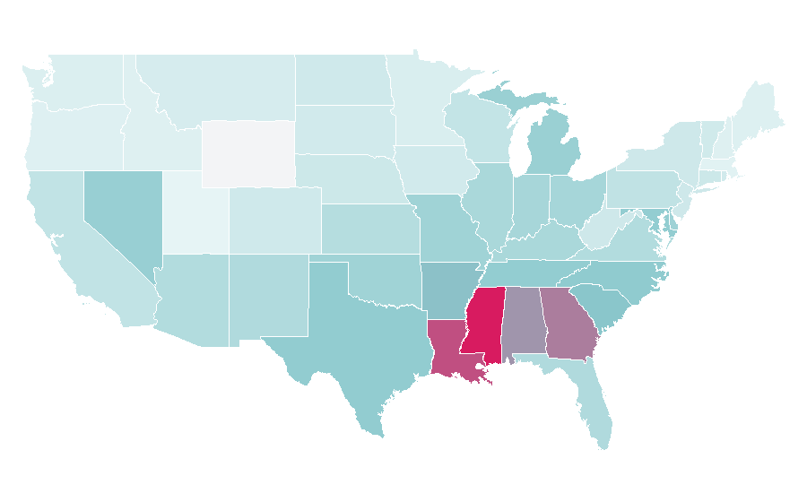 Affinity by region — All About the Benjamins, United States