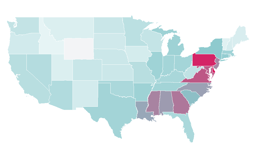 Affinity by region — Allen Iverson, United States
