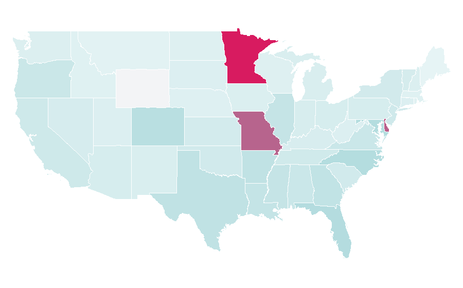 Affinity by region — Alliance of Valiant Arms, United States