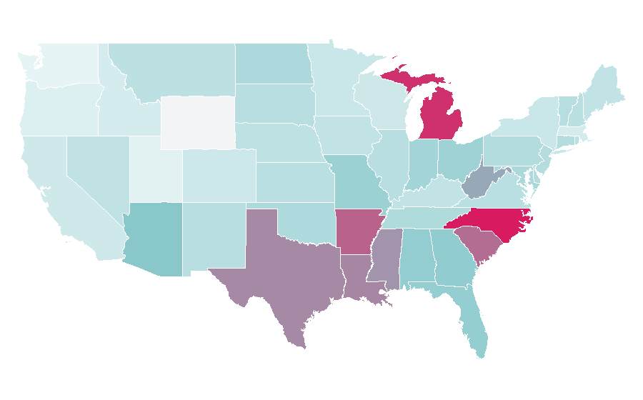 Affinity by region — Ally Financial, United States