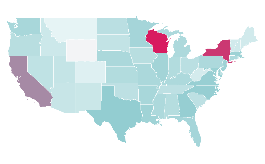 Affinity by region — Almond, United States