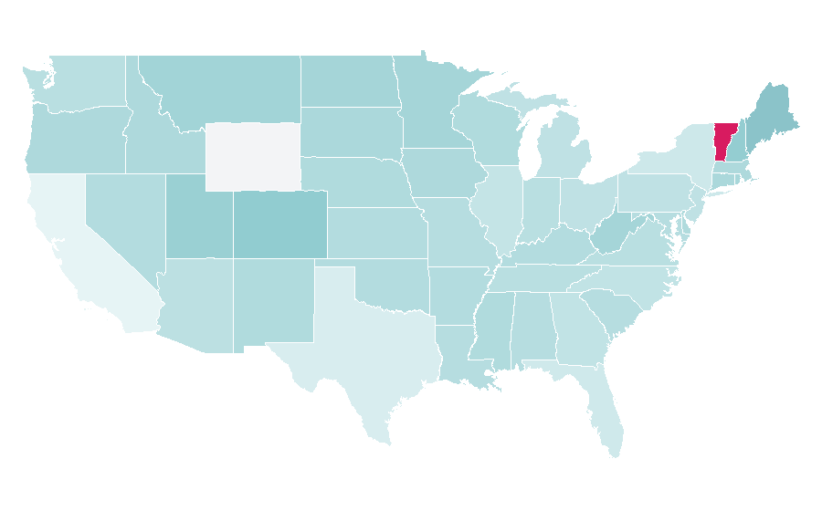 Affinity by region — Alpine skiing combined, United States