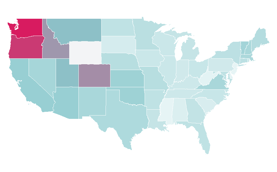 Affinity by region — Altered Carbon, United States