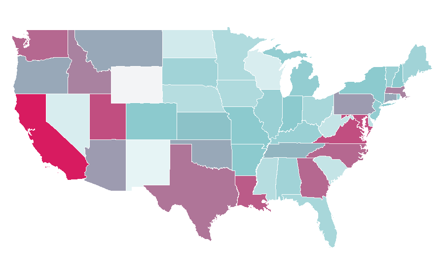 Affinity by region — Altruism, United States