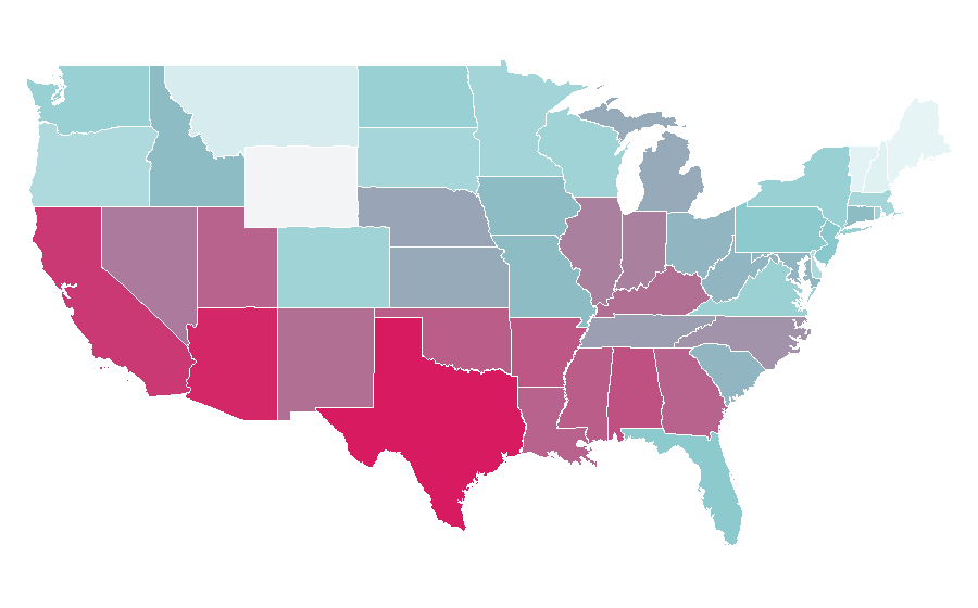 Affinity by region — Alvin and the Chipmunks, United States