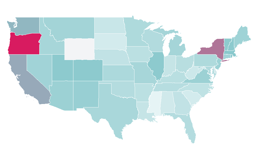Affinity by region — Amadeus (film), United States