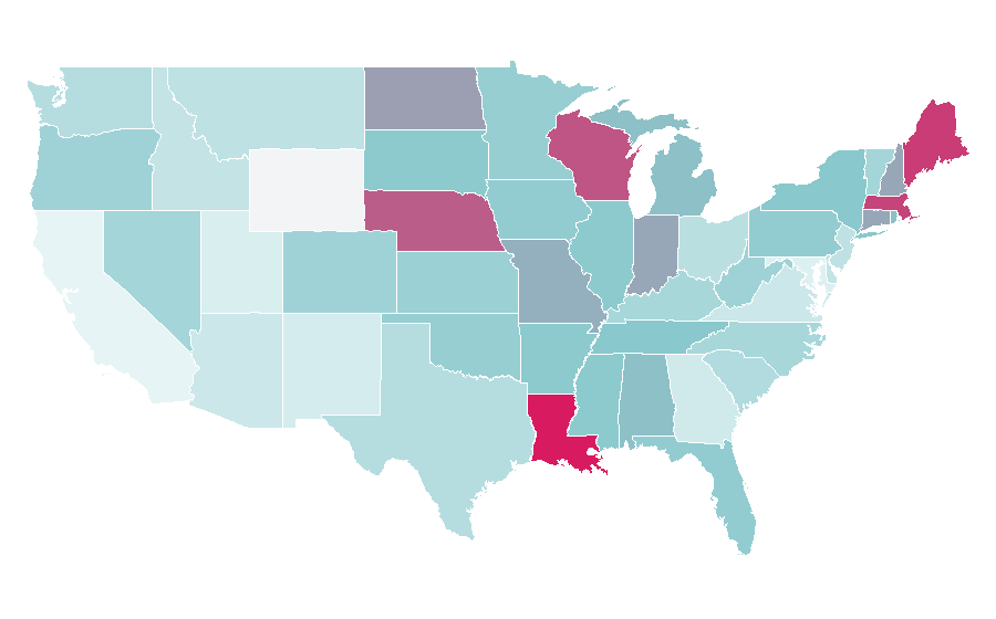 Affinity by region — Amaretto, United States