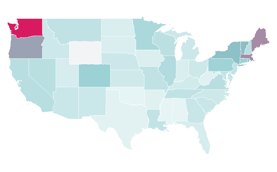 Affinity by region — Amaro (liqueur), United States