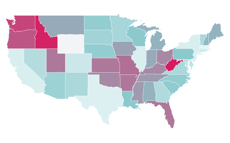 Affinity by region — Amazon Appstore, United States