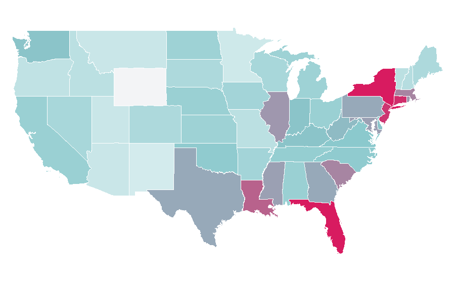 Affinity by region — Amazon Fire TV, United States