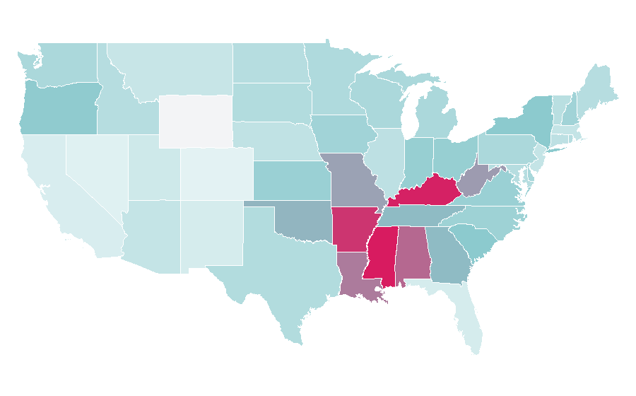 Affinity by region — Amazon Freevee, United States