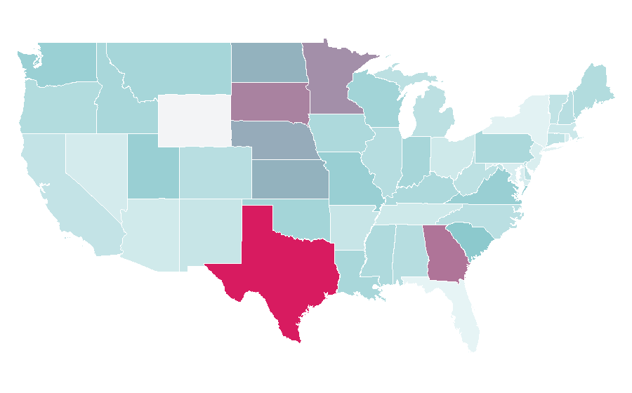 Affinity by region — Amazon River, United States