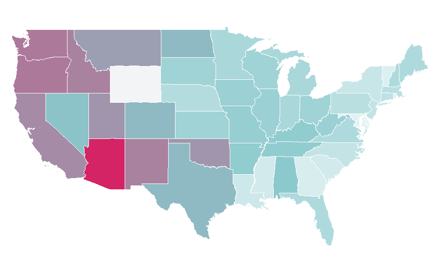 Affinity by region — Amber Heard, United States