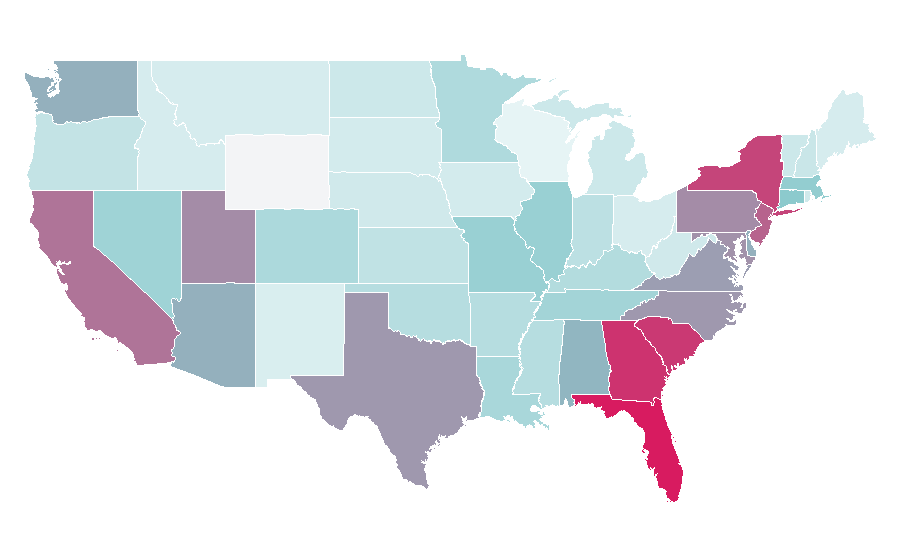 Affinity by region — Âme, United States
