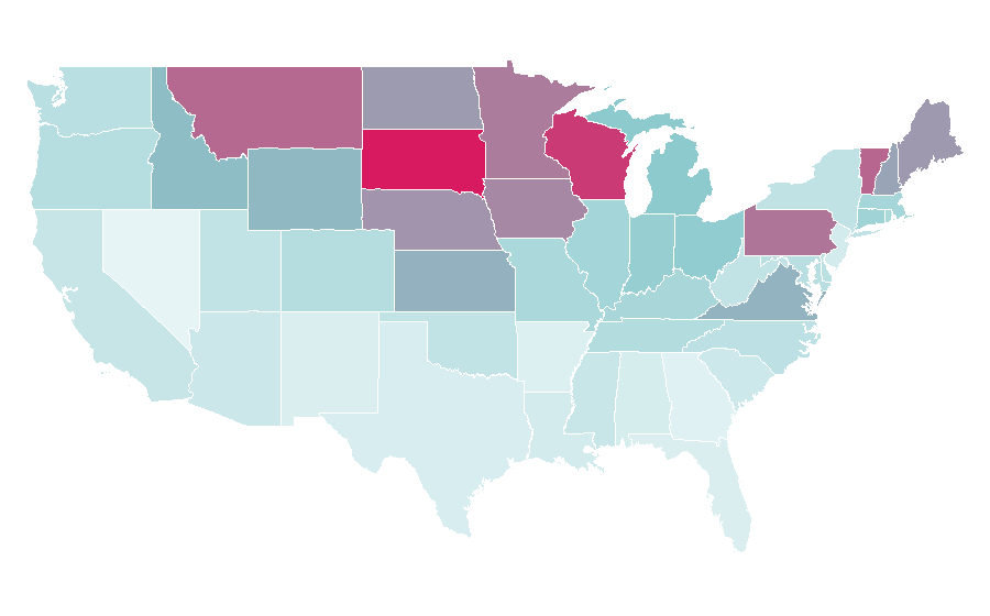 Affinity by region — American Funds, United States
