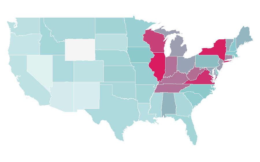 Affinity by region — American Girl, United States