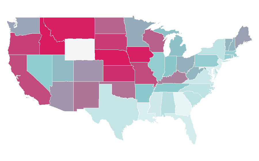 Affinity by region — American Graffiti, United States