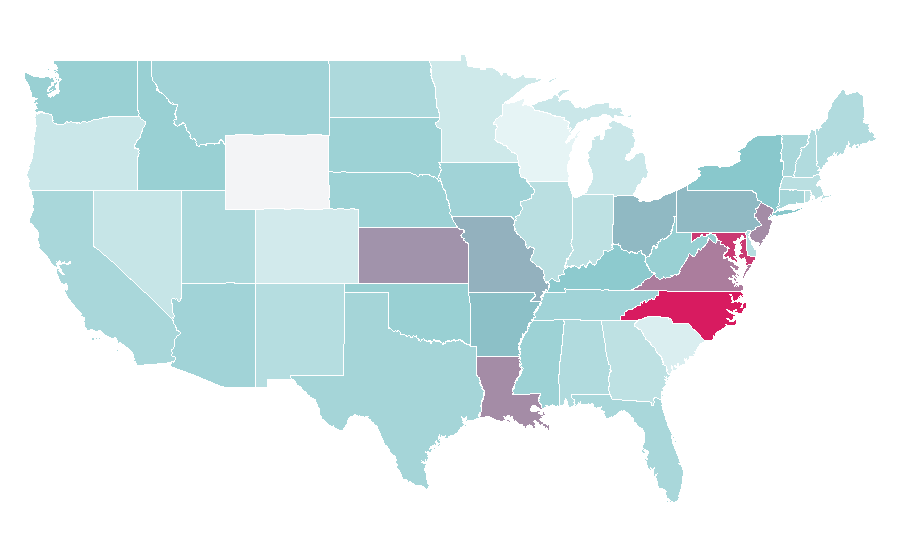 Affinity by region — American History, United States