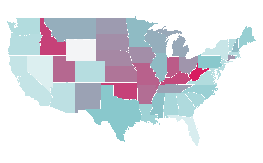 Affinity by region — American Housewife, United States