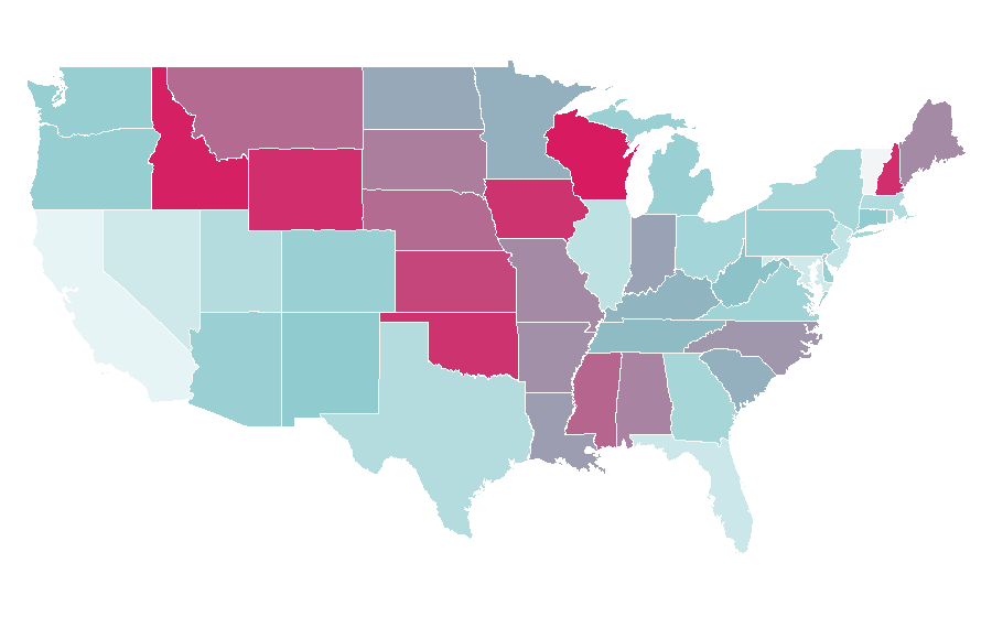 Affinity by region — american kennel club, United States