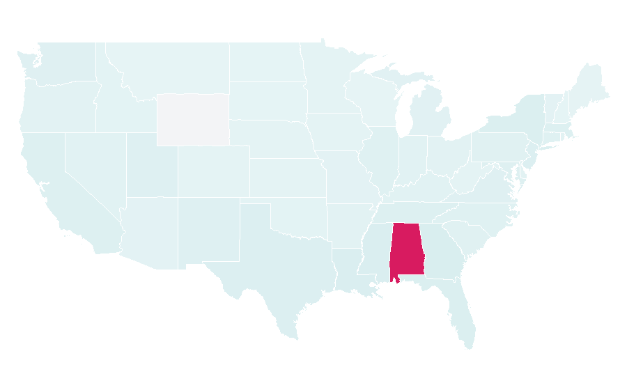 Affinity by region — American League, United States