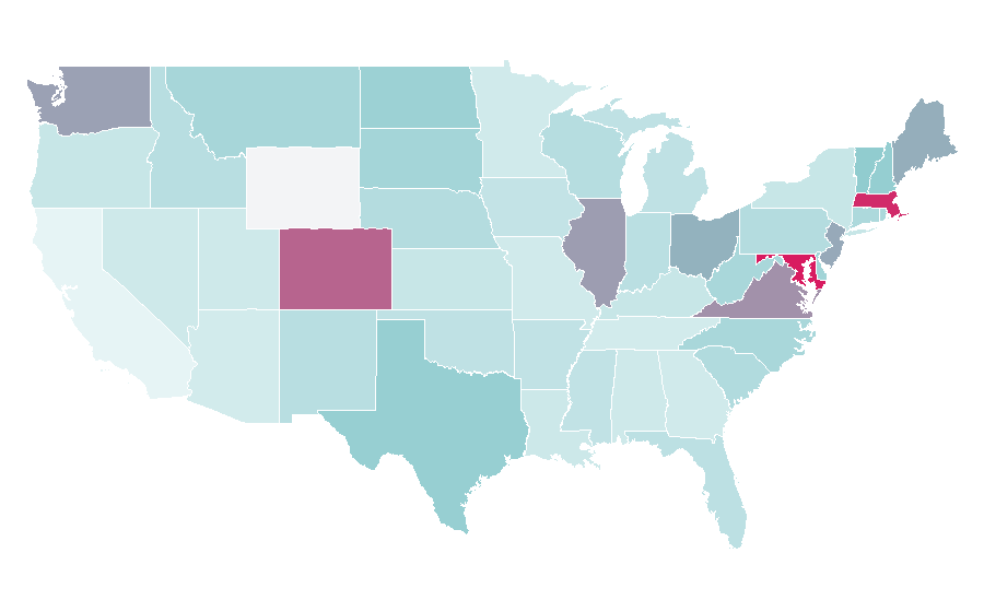 Affinity by region — American Montessori Society, United States