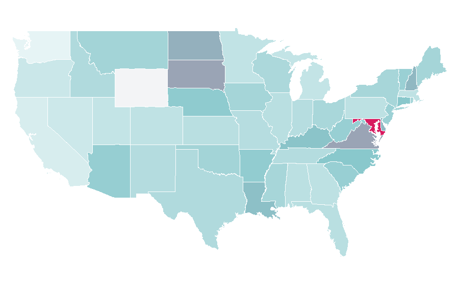 Affinity by region — American Nurses Association, United States