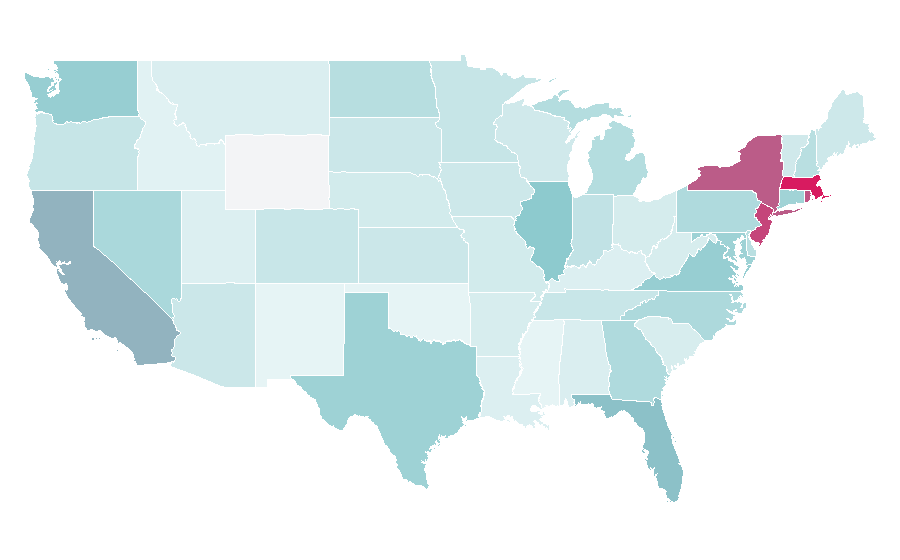Affinity by region — American Tourister, United States