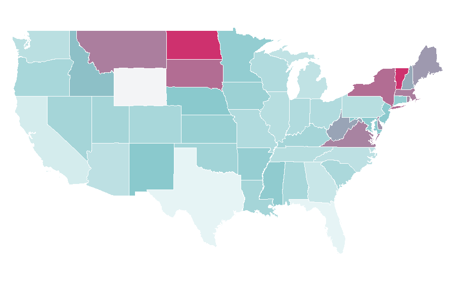 Affinity by region — American University in Cairo, United States