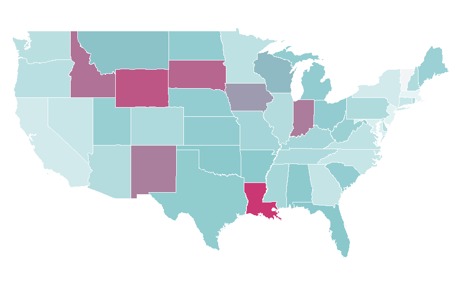Affinity by region — American Welding Society, United States