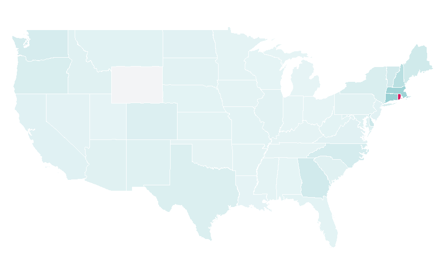 Affinity by region — Amica Mutual Insurance, United States
