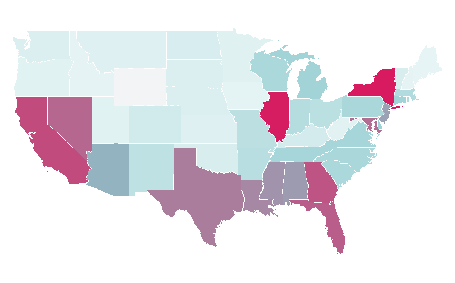 Affinity by region — AMIRI, United States