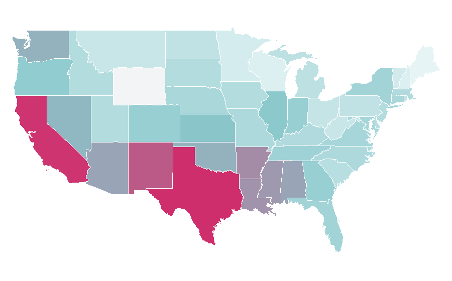 Affinité par région — Amplifier, États-Unis