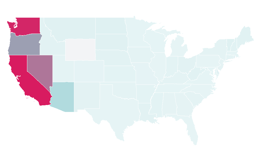 Affinity by region — Ampm, United States