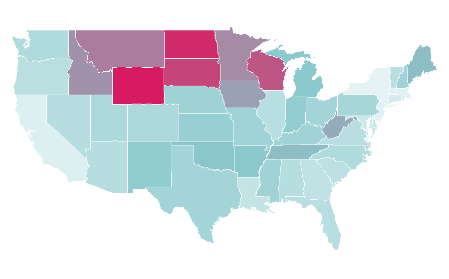 Affinity by region — Amsoil, United States