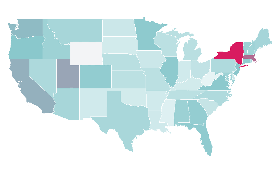 Affinity by region — Amsterdam, United States