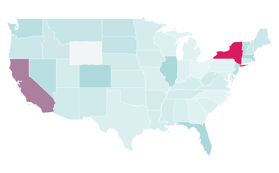 Affinity by region — Amsterdam Dance Event, United States