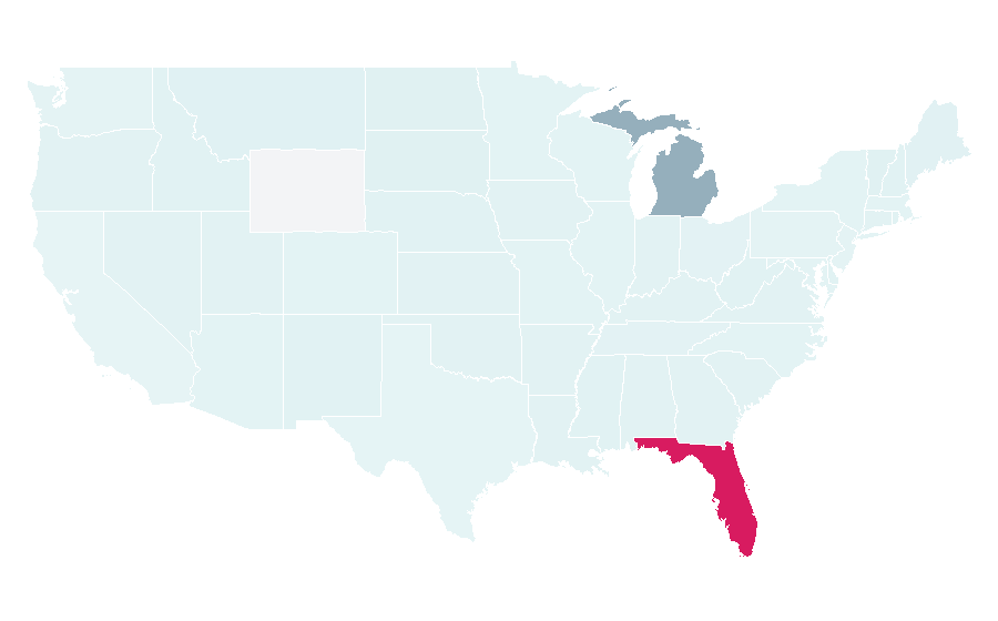 Affinity by region — Amway Center, United States