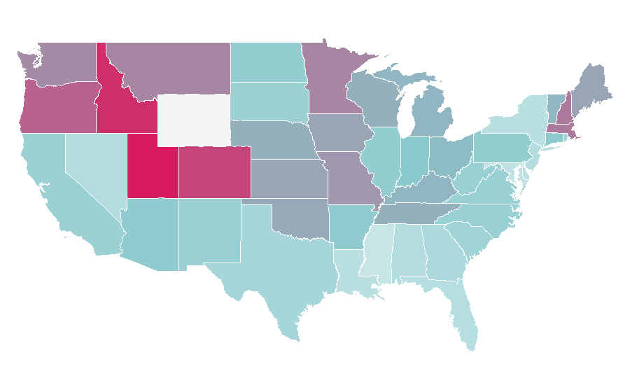 Affinity by region — Amy Adams, United States