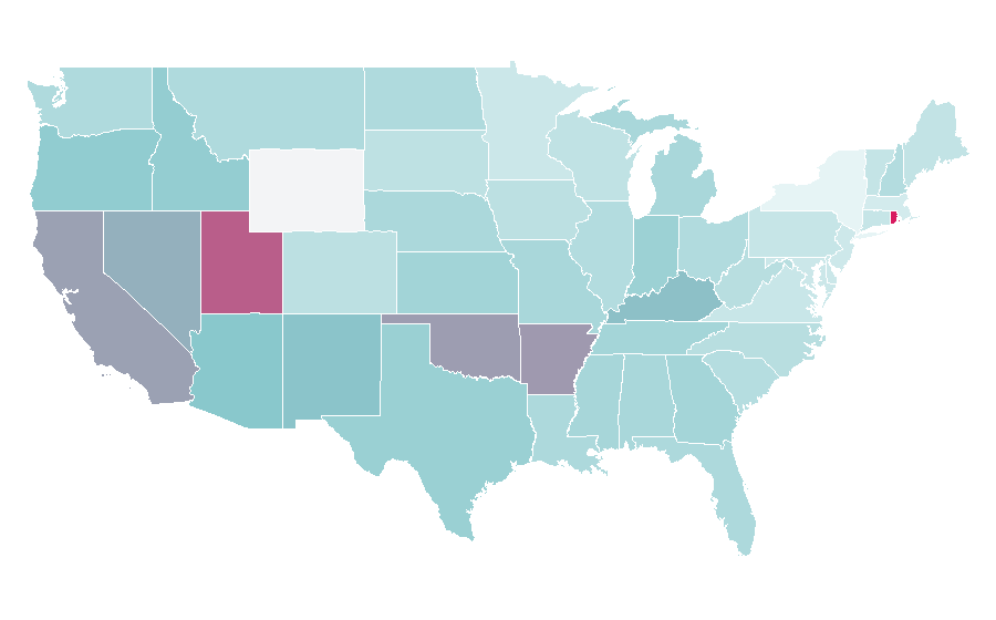 Affinity by region — An Extremely Goofy Movie, United States