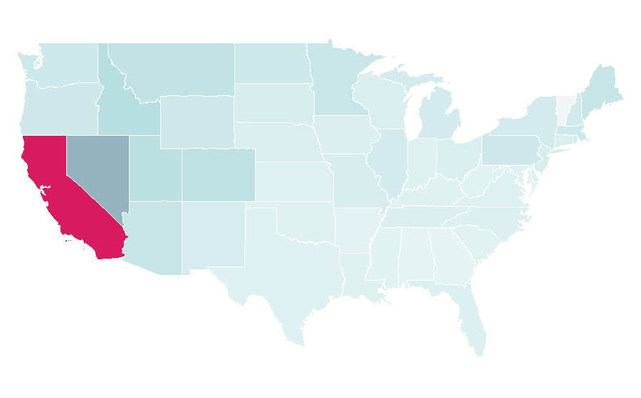Affinity by region — Anaheim Ducks, United States