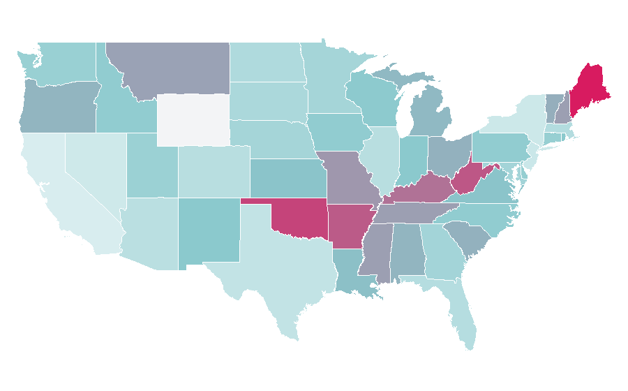 Affinité par région — ancestry, États-Unis